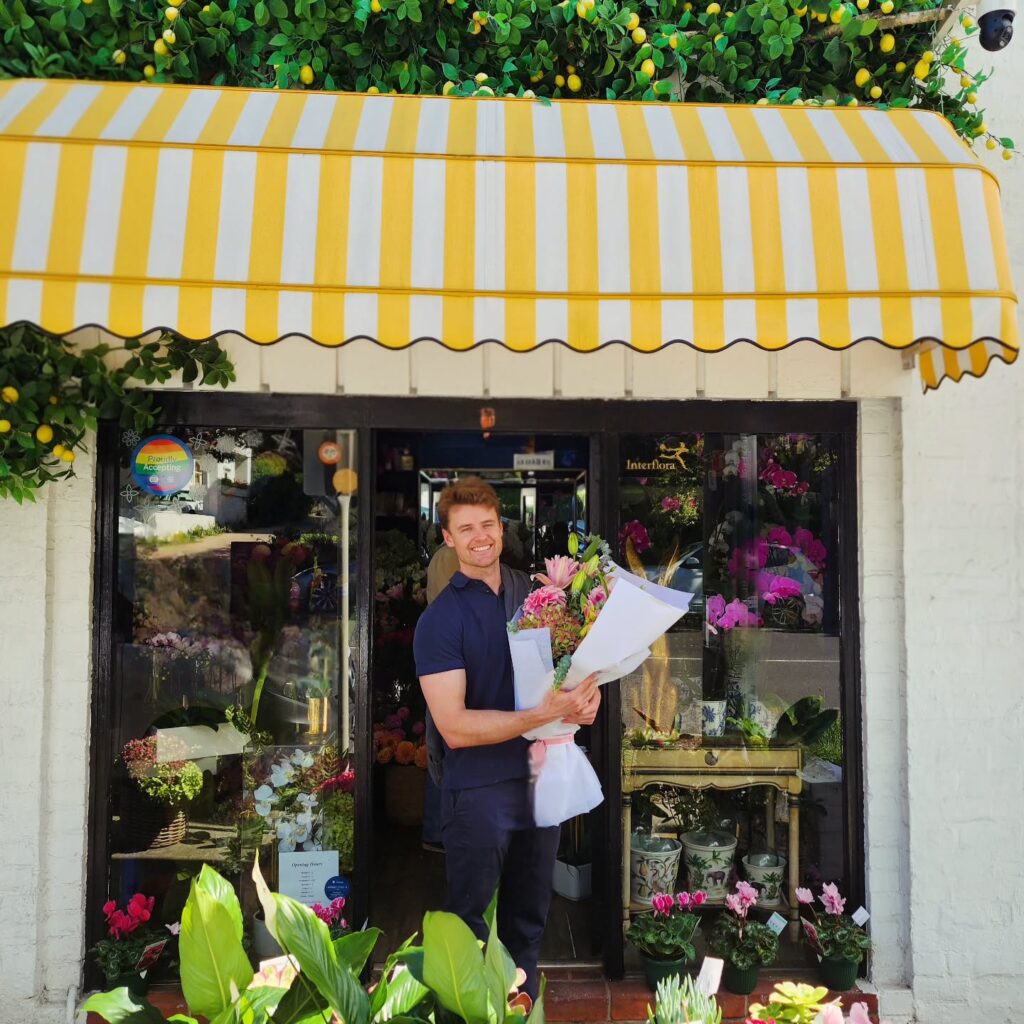 In front of Florian Florist Toorak Village