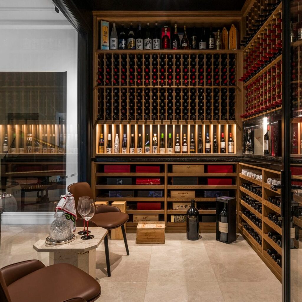 Wine Cellar by Royale Construction in Toorak Village